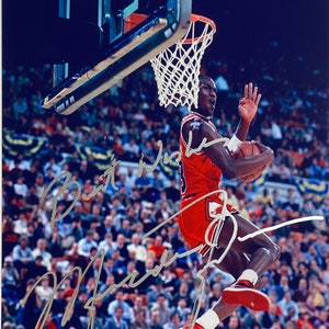 Michael Jordan signed autograph Bulls 1998 Nike warmup jersey shooting shirt  JSA