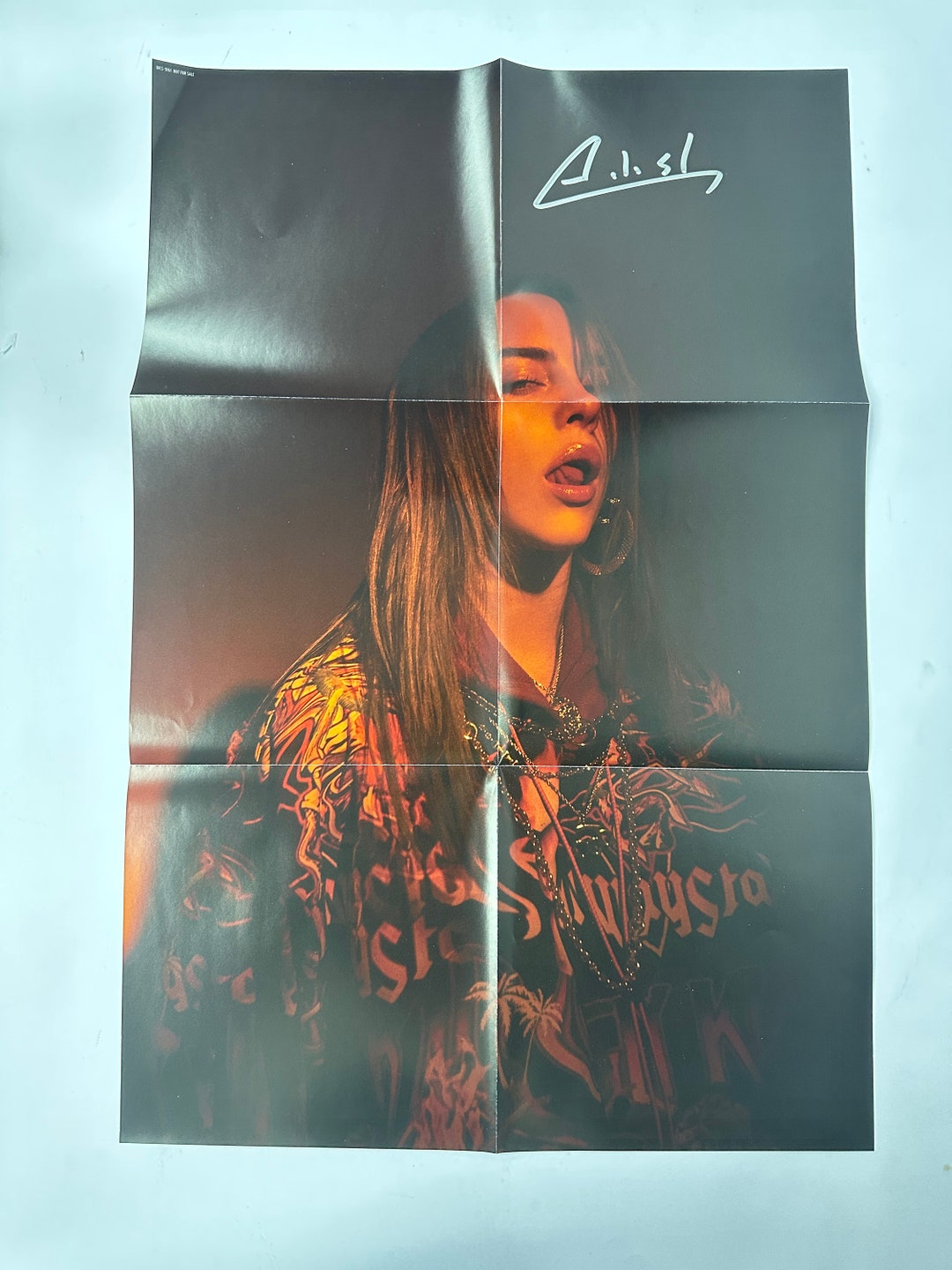 Autograph Signed Billie Eilish Poster COA - Etsy