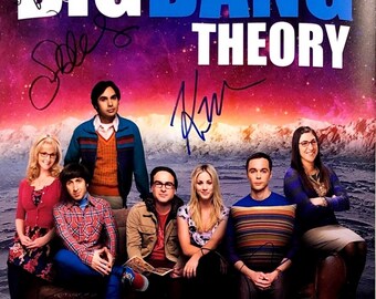 THE BIG BANG THEORY CAST signed autographed photo 4 members COA Hologram main image 1