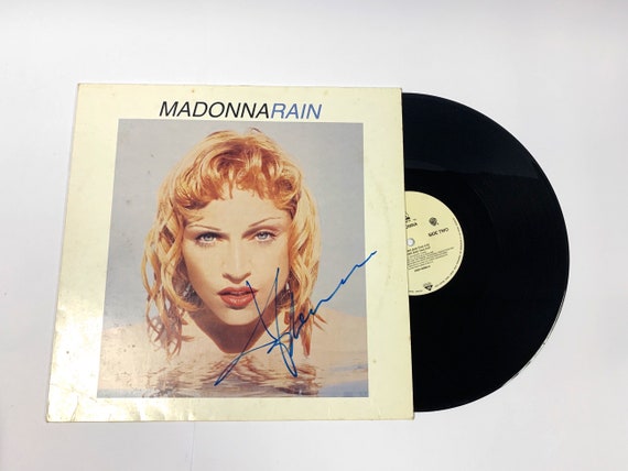 Autógrafo firmado Rain Madonna Vinilo COA -  España