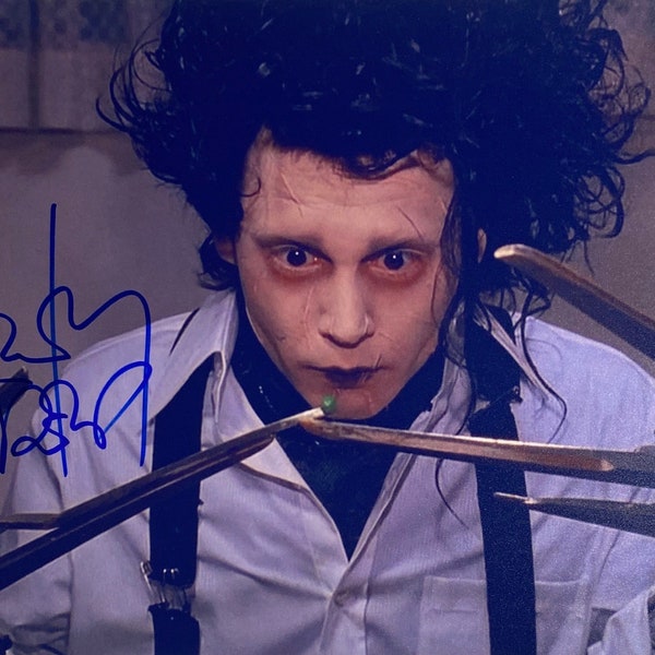 Autógrafo firmado Edward Scissorhands Foto Johnny Depp + COA