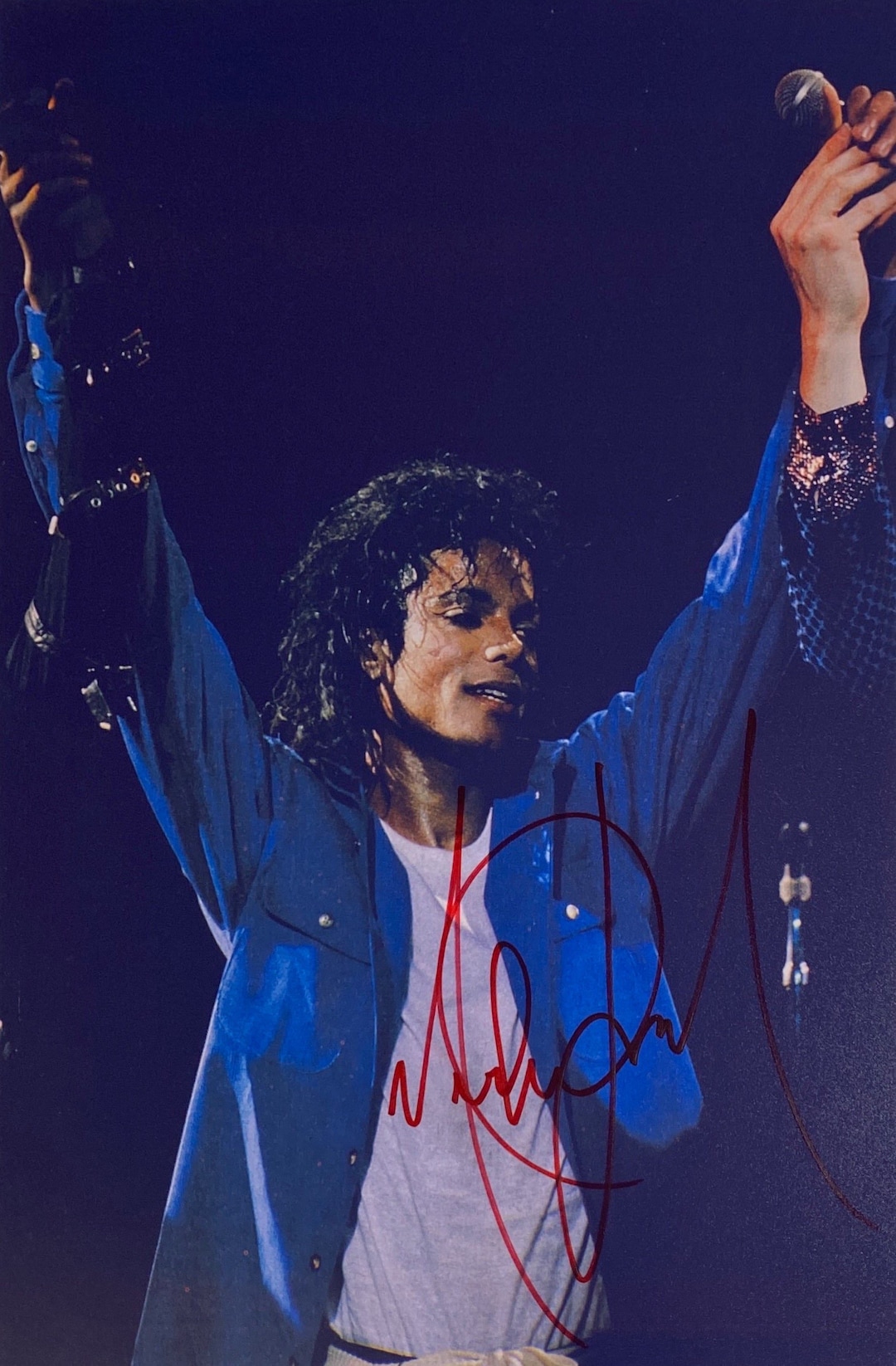 Autograph Signed Michael Jackson Photo COA Etsy