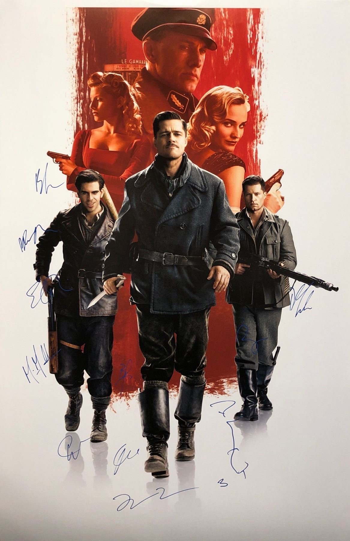 Autograph Signed Inglorious Bastards Poster COA Etsy