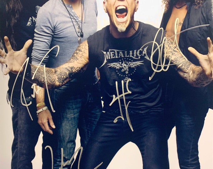 Greatest Heavy Metal Band Ever metallica Band Signed 8x10 Photograph Etsy