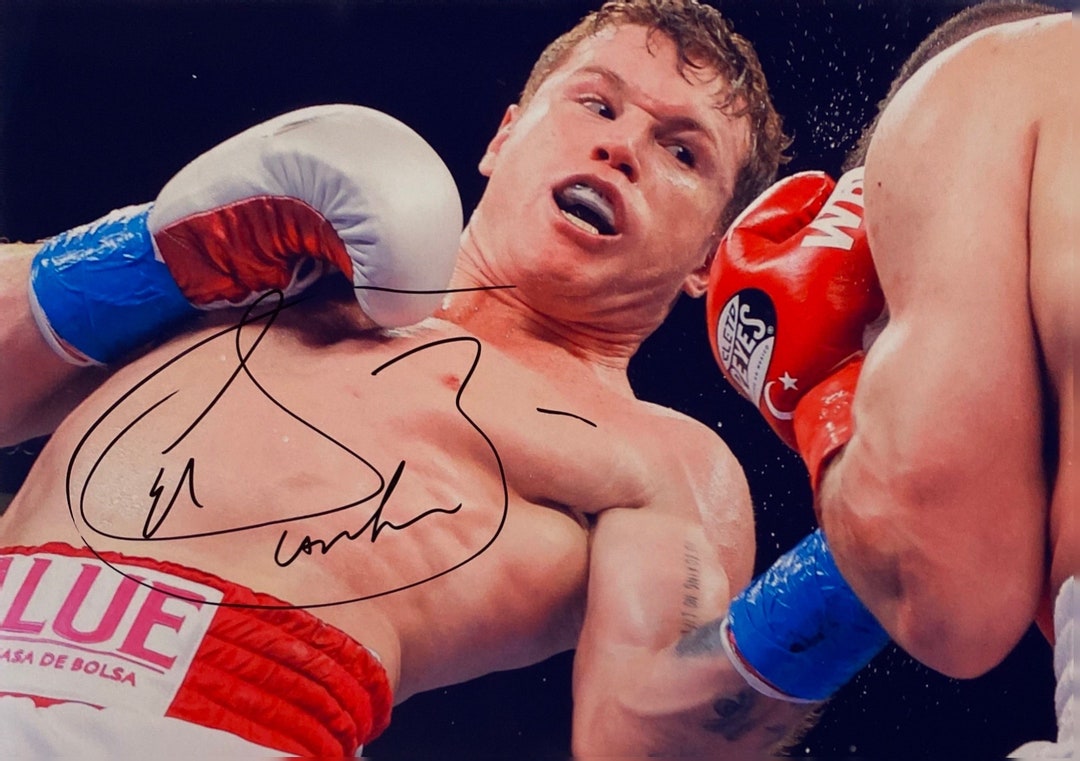 Autograph Signed Canelo Álvarez Photo COA Etsy