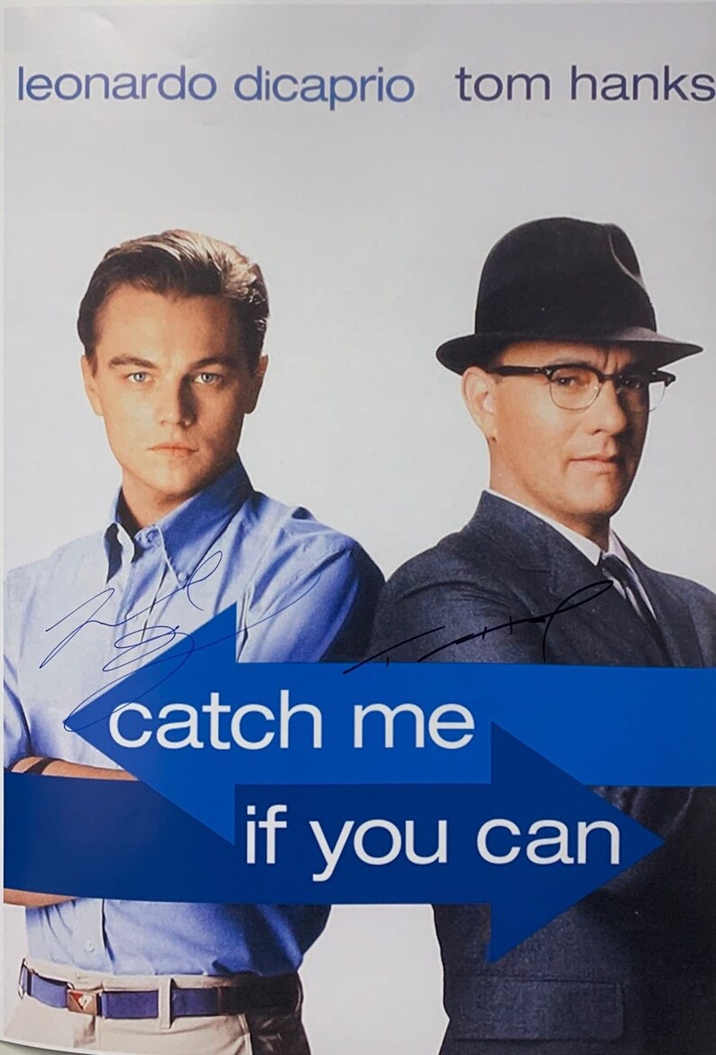 Autograph Signed Catch Me If You Can Poster COA Etsy