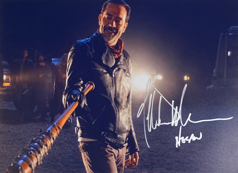 Autógrafo firmado Walking Dead Jeffrey Dean Morgan Foto  COA imagen 1