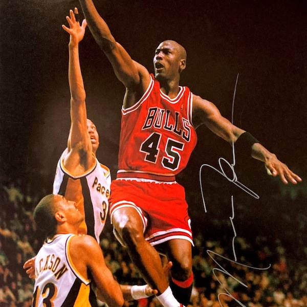 michael jordan autographed poster