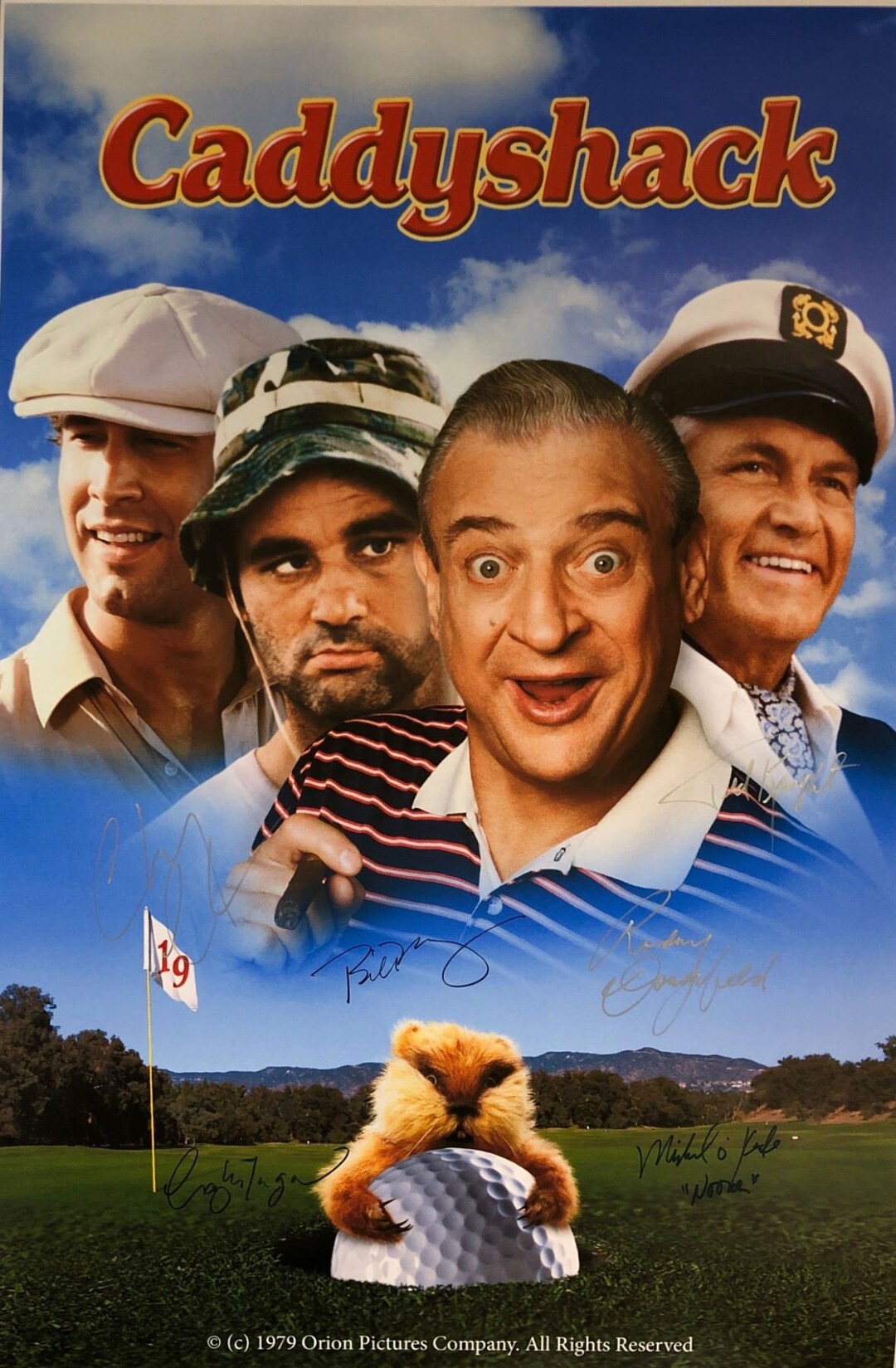 Autograph Signed Caddyshack Poster COA Etsy