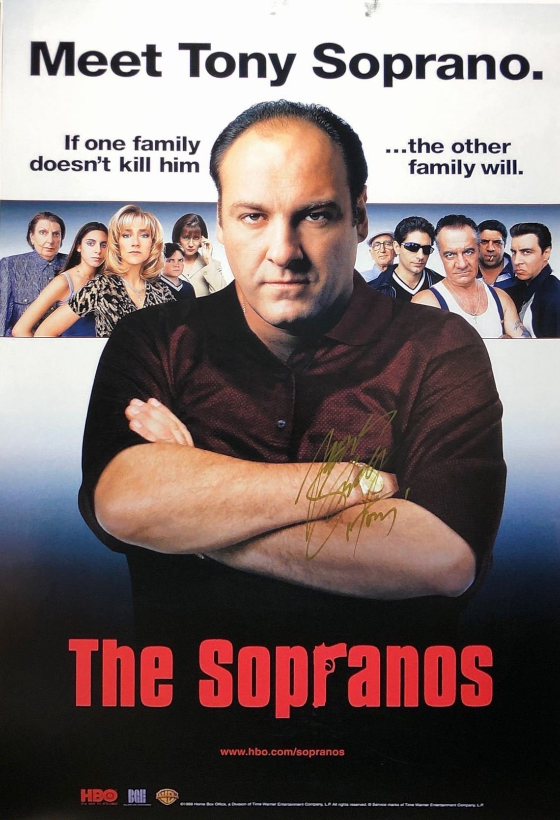 Autograph Signed Sopranos Poster COA Etsy
