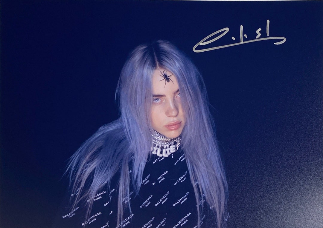 Autograph Signed Billie Eilish Photo COA - Etsy