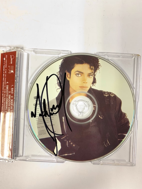 Autograph Signed Michael Jackson CD Disc COA 