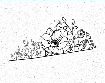 Floral Virginia EPS, PNG, SVG Printable