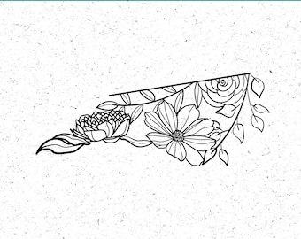 Floral North Carolina EPS, PNG, SVG Printable