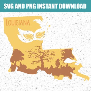 Louisiana PNG, EPS, SVG Printable