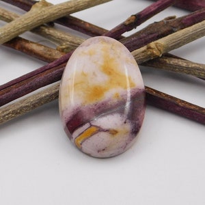 Mooka Jasper Oval Hand Cut Stone Cabochon