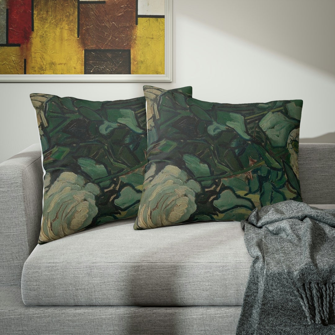 Vintage Pillow Sham Moody Dark Academia Print SHAM PILLOW Cover Vintage