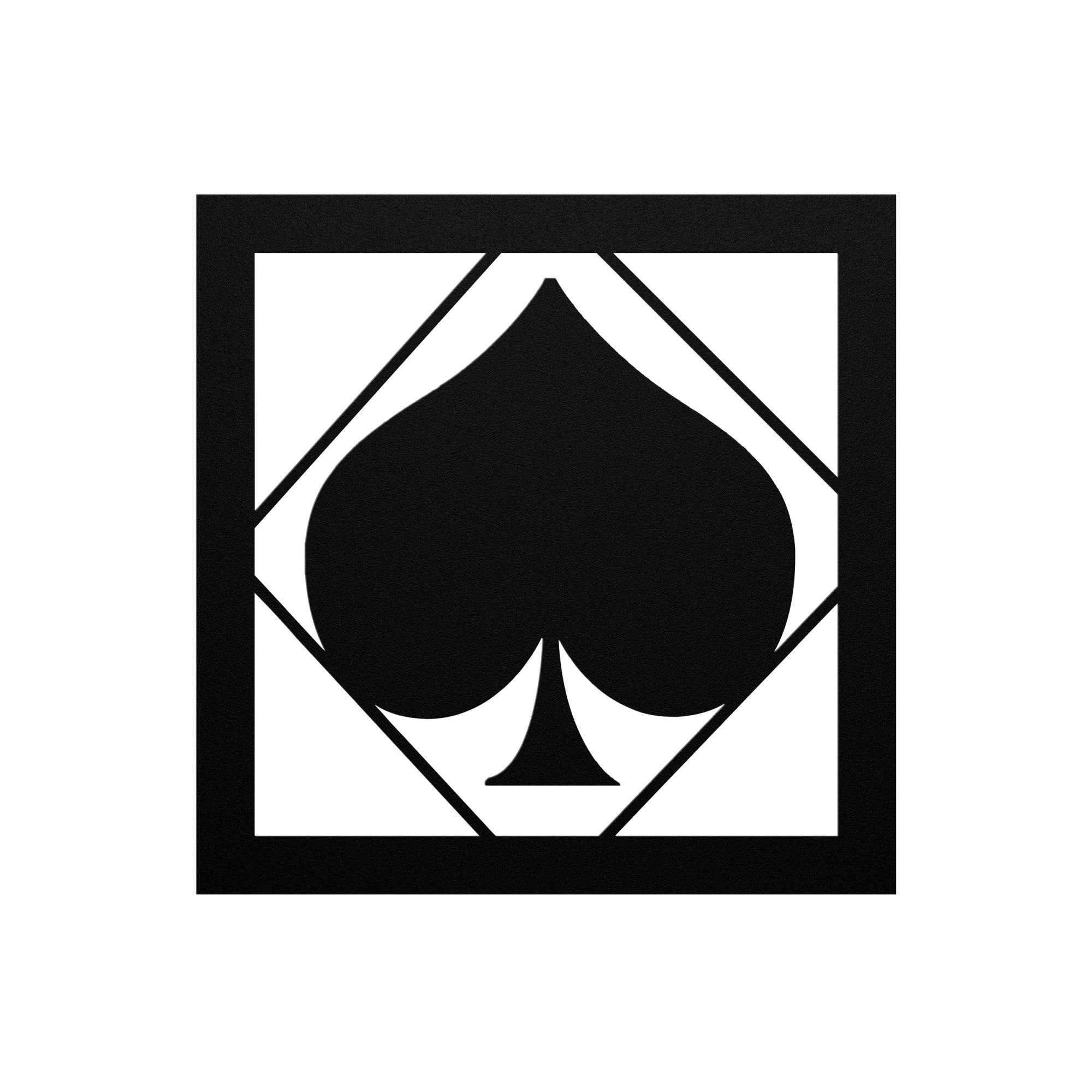 Metal Wall Art Ace Of Spades Metal Wall Decor Metal Sign Wall Hanging ...