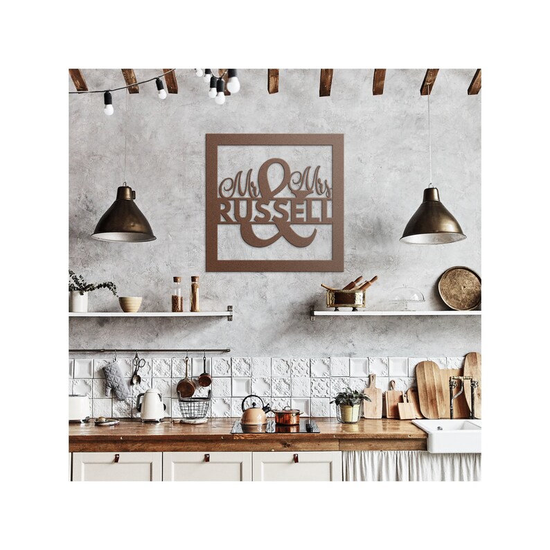 Metal Wall Art Wedding Gift Wall Art Interior or Exterior Etsy