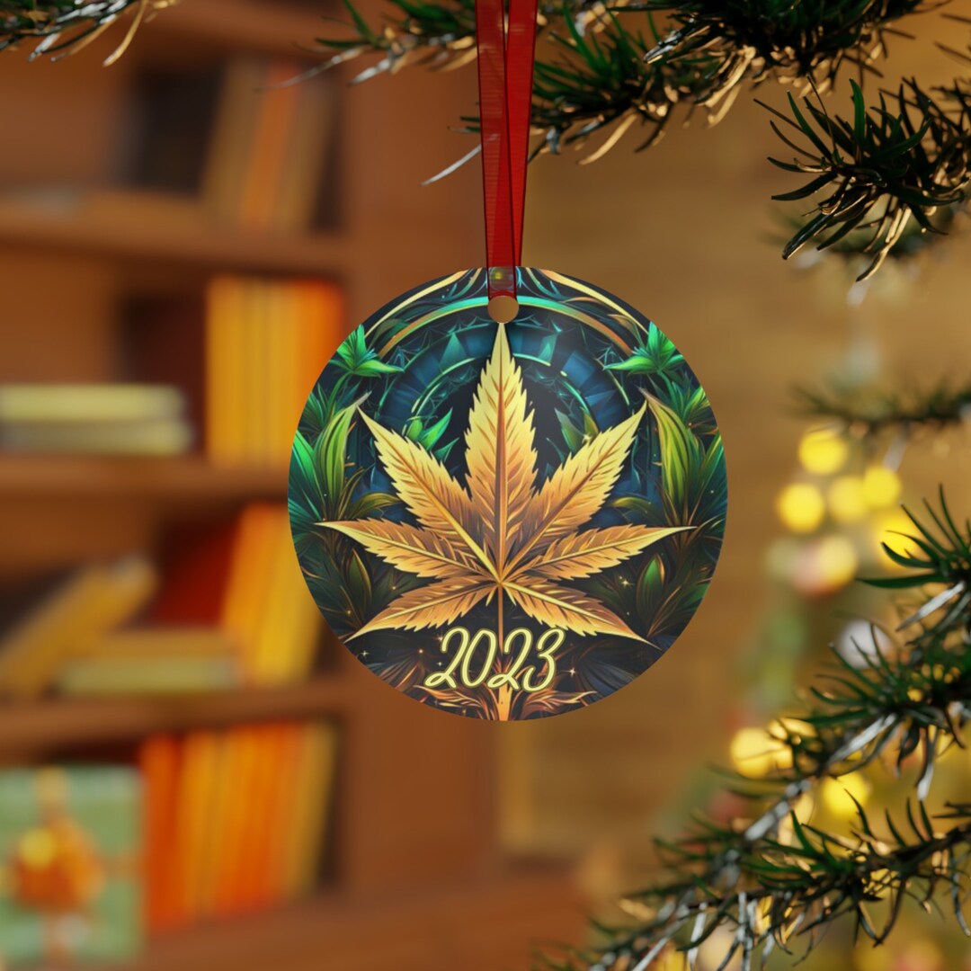 Weed Ornament 2023 Weed Tree Ornament Cannabis Christmas Etsy