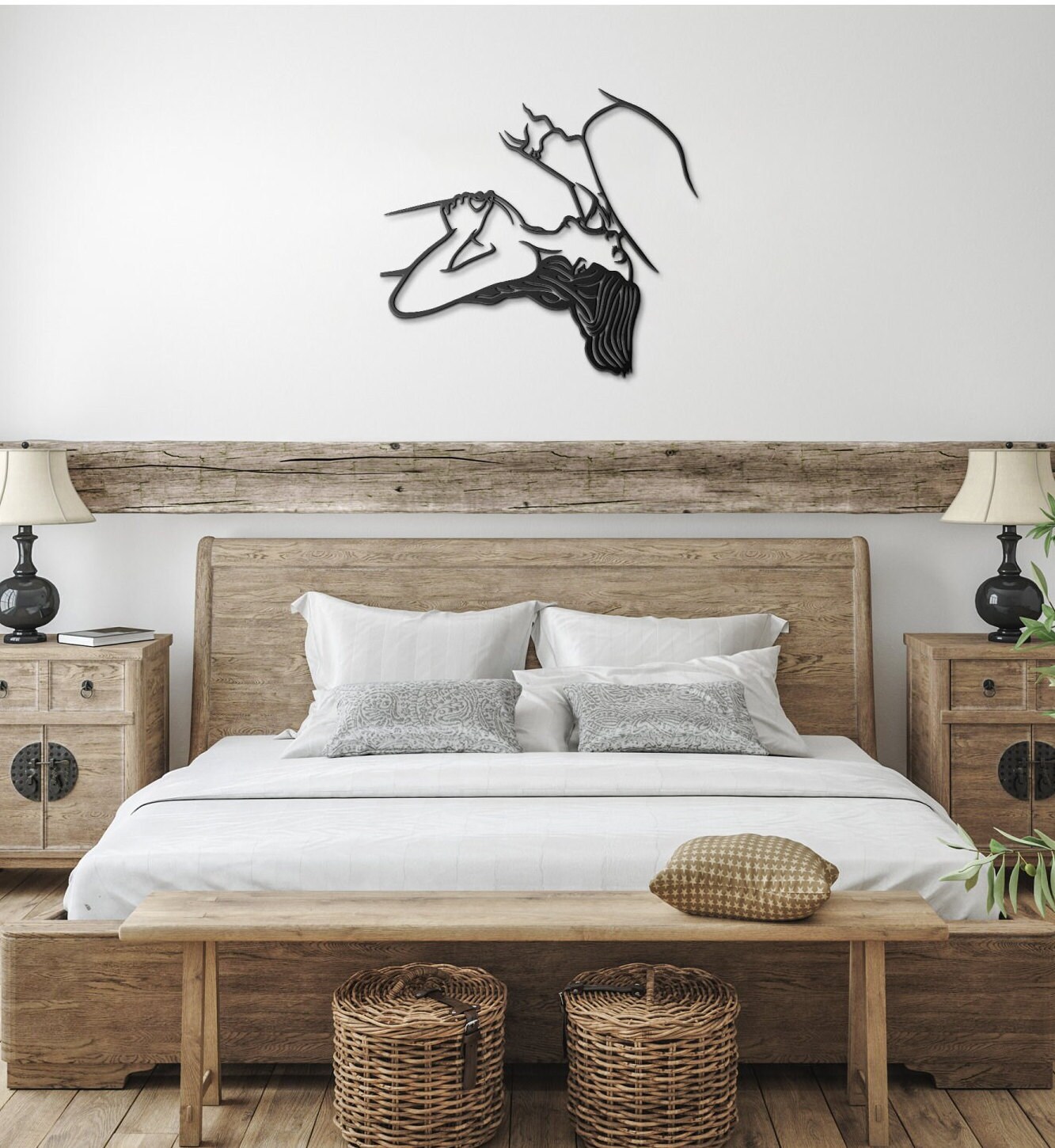 Erotic Above the Bed Art, Intimate Master Bedroom Art, Romantic Bedroom Walls, Seductive Bedroom