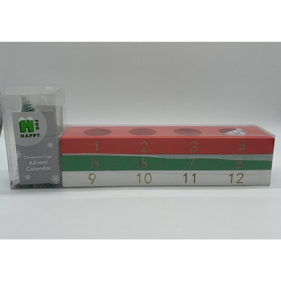 H for Happy Christmas Tree Advent Calendar Bed Bath & Beyond 4 - Etsy