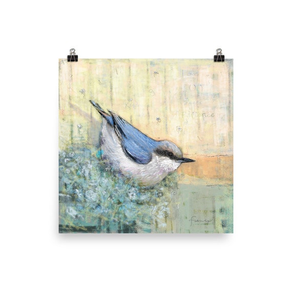 Art Print (Blue Bird Resting)