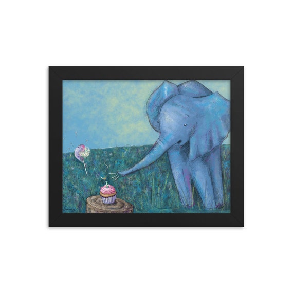 Framed print (Elephant's Wish)