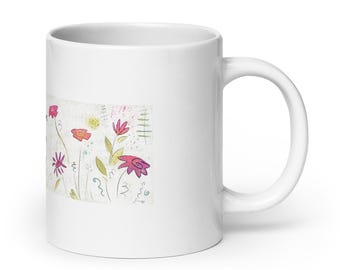 Flower Art Bible Verse mug