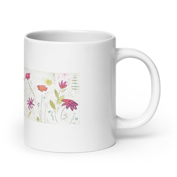 Flower Art Bible Verse mug