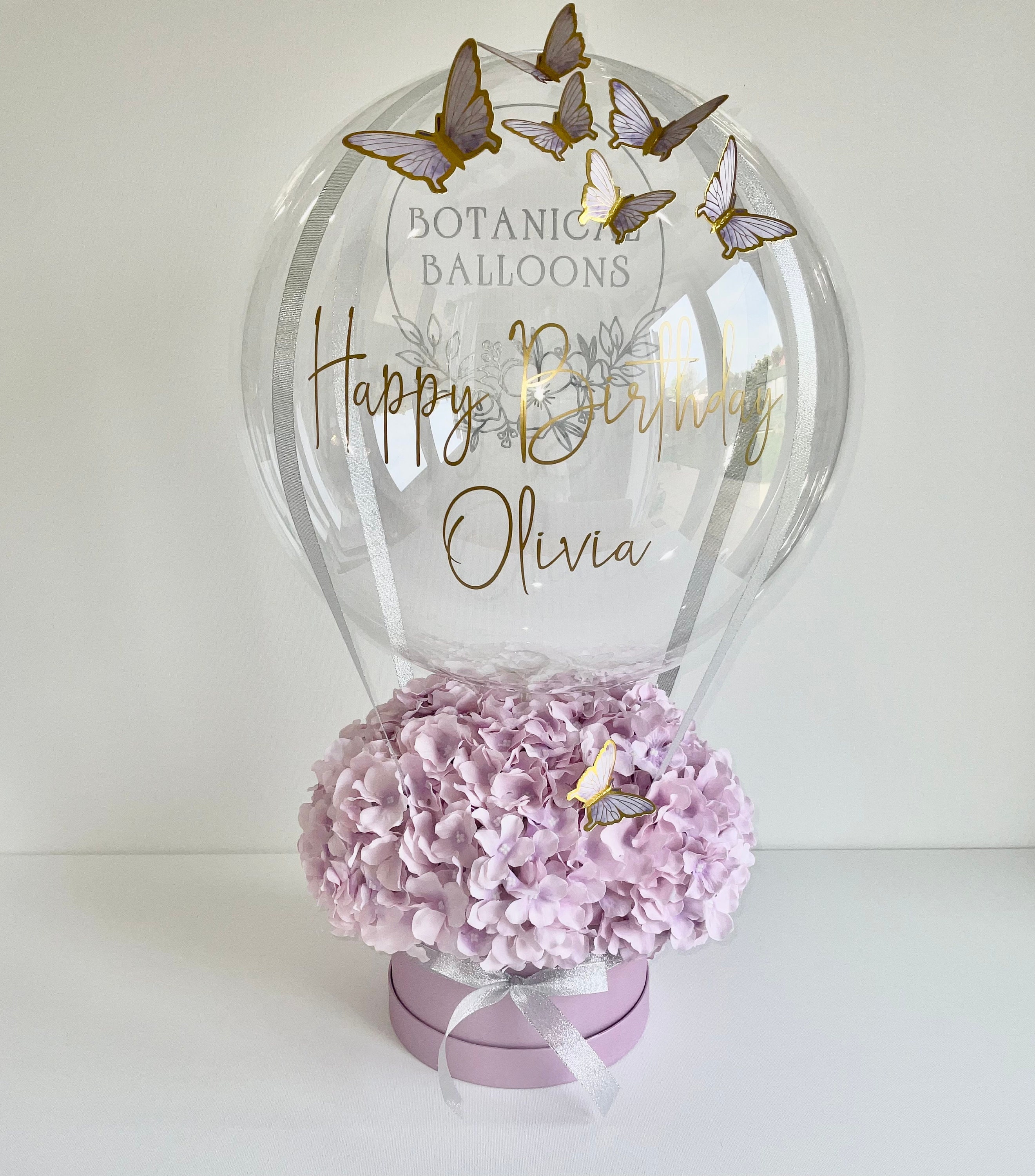 Personalised Luxury Forever Floral Hot Air Balloon Bouquet - Etsy UK