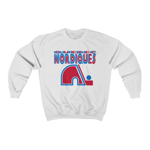 ClassicArtAndApparel Quebec Nordiques Classic Throwback Retro Sweatshirt