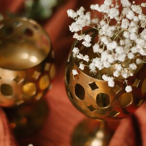 Set Vintage Candle Goblet Decor