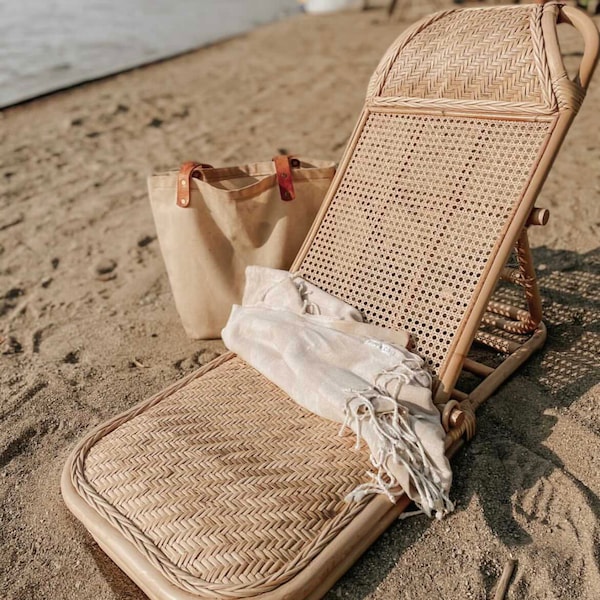 Luxe Rattan Beach Chair