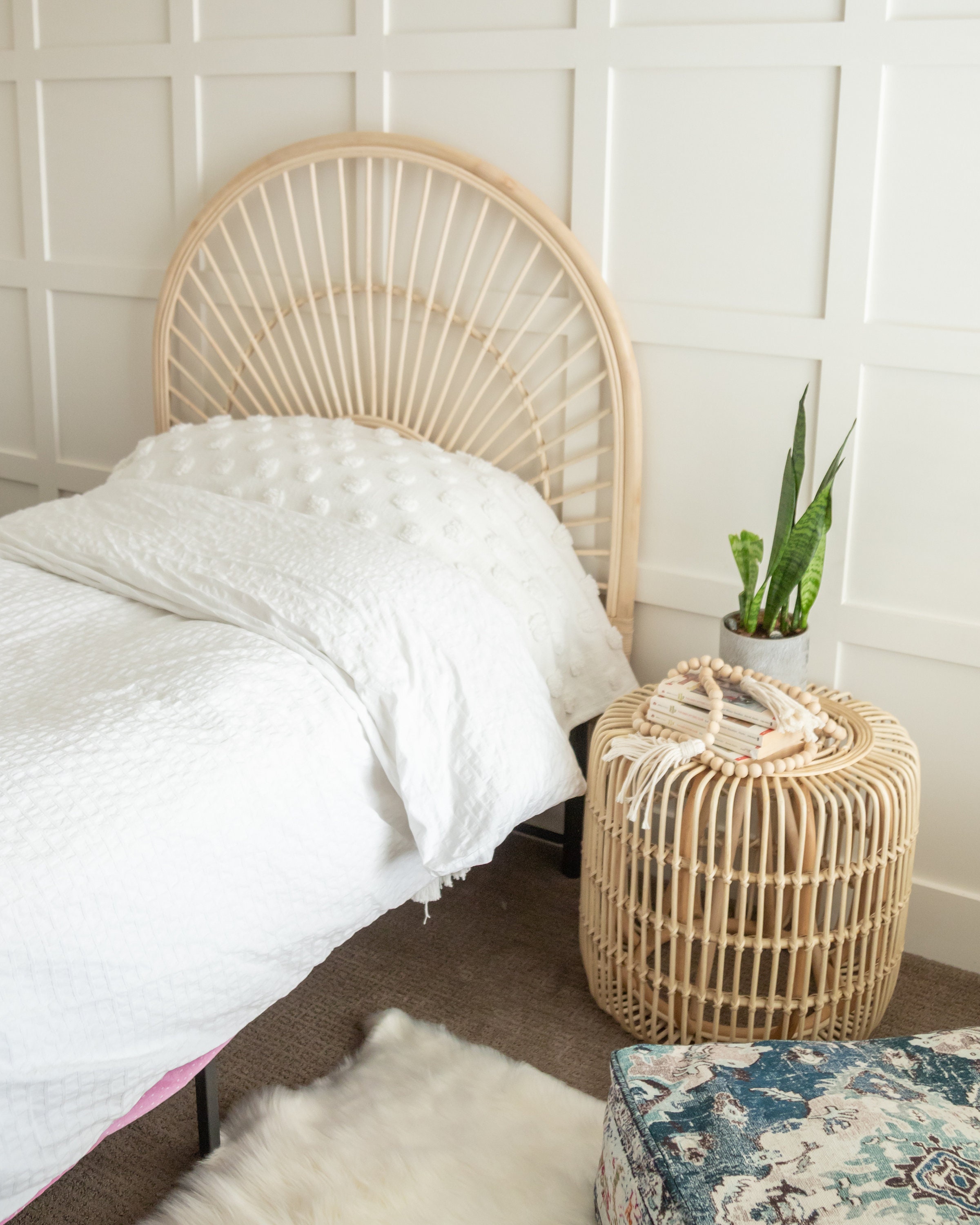 Twin rattan bed frame online