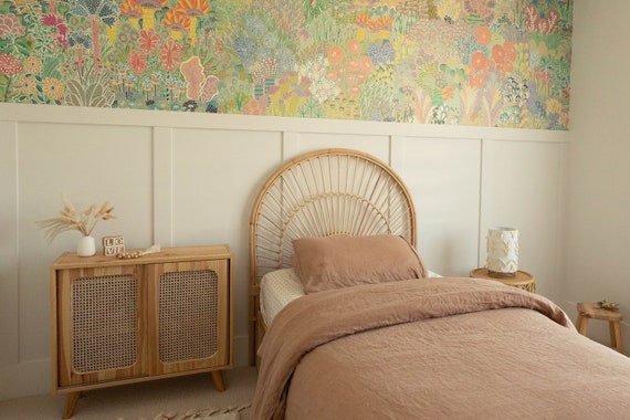 Rattan Headboard Sunrise Twin Etsy UK