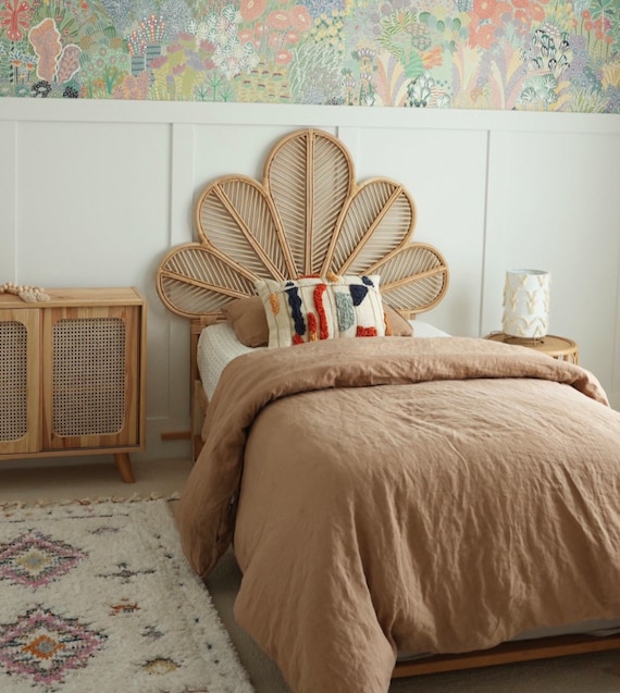 Rattan Petal Headboard Etsy Ireland