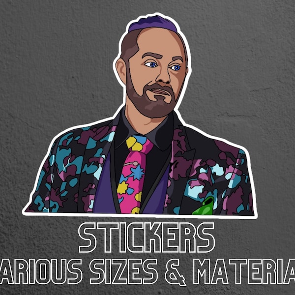 Taliesin Jaffe Critical Role Role Player Stickers - Available in Matte or Glossy finish