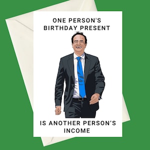 Tanaiste Leo Varadker One Persons Rent Birthday A5 Karte, inspiriert von Irish Fine Gael politican, perfektes politisches lustiges Geschenk Taoiseach