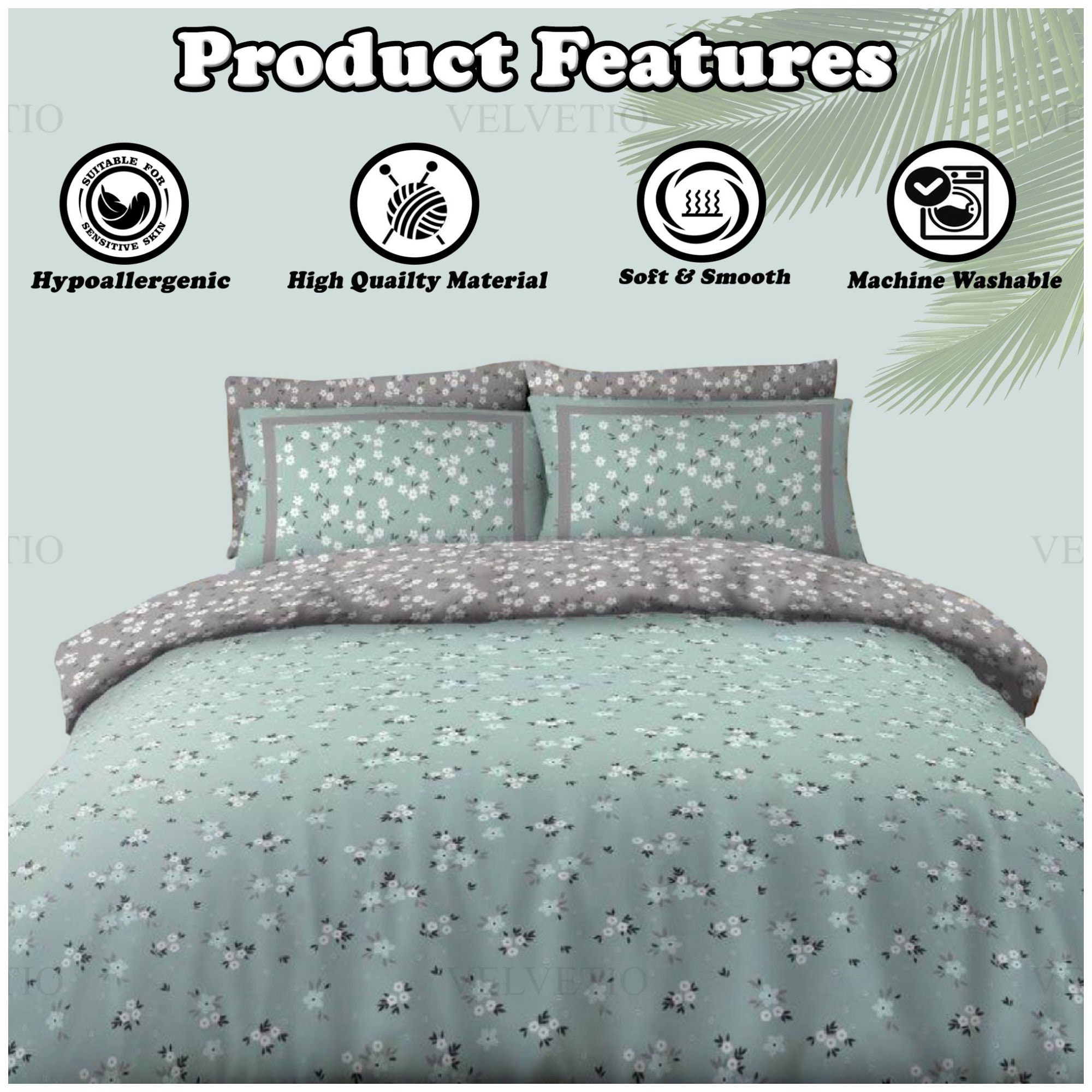 Luxury Floral Duvet Cover Set Printed Ditsy Flower Bedding Etsy UK