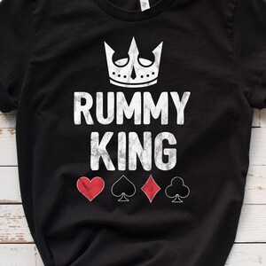 Shirt/sweater rummy/hoody, Lucky Gin Rummy cadeau voor mannen, kaartspel T-shirt, T-shirt rummy speler, rummy-toernooi, game-avond