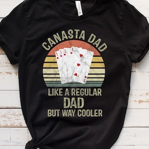 Maglietta / Felpa / Felpa con cappuccio Canasta Dad, Regalo Canasta Portafortuna per Uomo, Maglietta Gioco di Carte, Maglietta Giocatori di Carte, Maglietta Torneo, Serata di Gioco