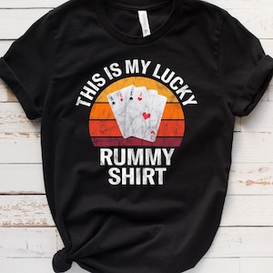 Maglietta / Felpa / Felpa con cappuccio Rummy, Regalo Gin Rummy, T-shirt Gioco di carte, Regalo Giocatori Rummy, Maglietta Amante Rummy, T-shirt Lucky Rummy, Torneo