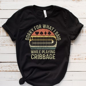 Cribbage Shirt / Tank Top / Hoodie, lustiges Cribbage Kartenspiel TShirt, Cribbage Geschenk, Cribbage Liebhaber, Lucky Cribbage Spieler T-Shirt, Crib Tee