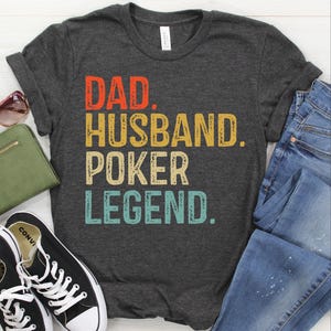 Poker Dad Shirt / Sweatshirt / Hoodie, Texas Hold'em Shirt, Poker-Turnier Kartenspiel TShirt, Geschenk für Männer, glücklicher Pokerspieler, Vatertag