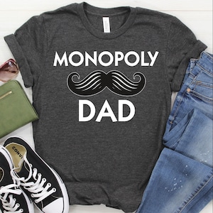 Monopoly Dad Shirt, Sweatshirt/ Hoodie, Board Game Shirt, Father&#39;s Day Shirt, Monopoly Shirt, Gift For Men, Game Night Tee, Boardgame Tshirt