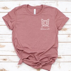 Chemise personnalisée de chat du Bengale / réservoir / sweat à capuche, tee-shirt personnalisé de maman de chat du Bengale, T-shirt de propriétaire de chat du Bengale, cadeau de chat du Bengale, T-shirt pour elle
