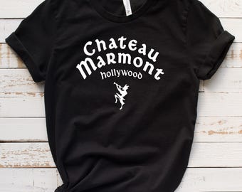 Chateau Marmont Shirt, Vintage 90s T Shirt, Chateau Marmont Hotel