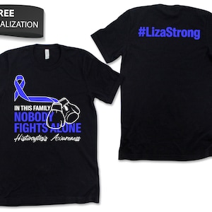 Custom Histiocytosis Awareness Shirt / Tank Top / Hoodie, Personalized Histiocytosis Tshirt, Support Squad Tee, Custom Name Team Gift