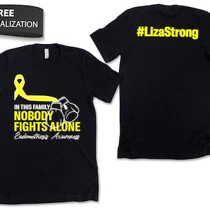 Custom Endometriosis Awareness Shirt / Tank Top / Hoodie / Sweatshirt, Personalized Endo Tshirt, Support Squad Tee, Custom Name Team Gift